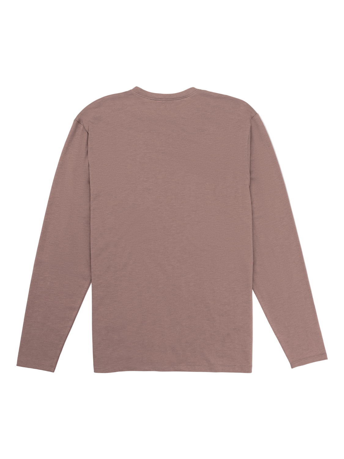 Brown long-sleeve shirt on a white background