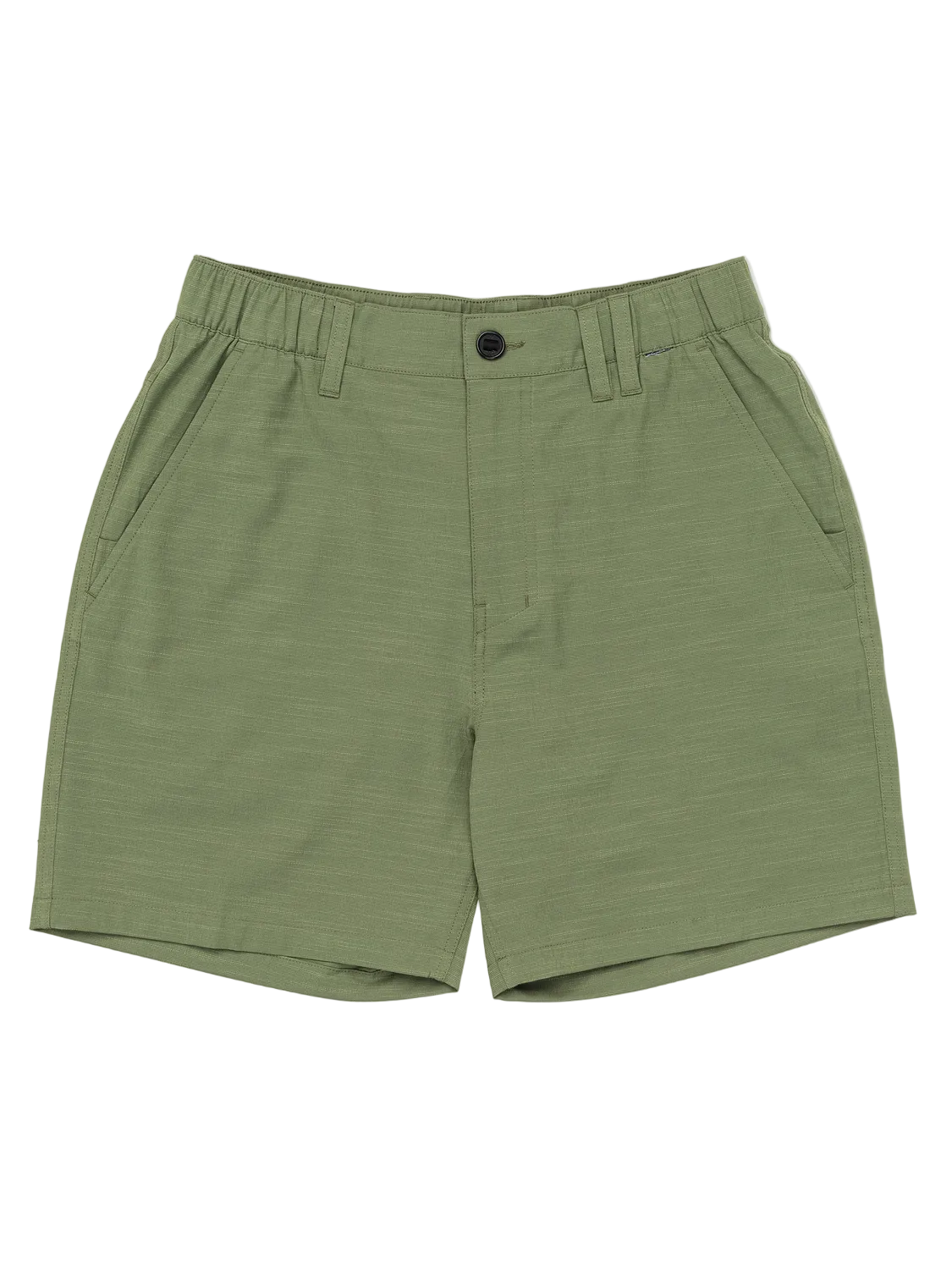 Green shorts on a white background