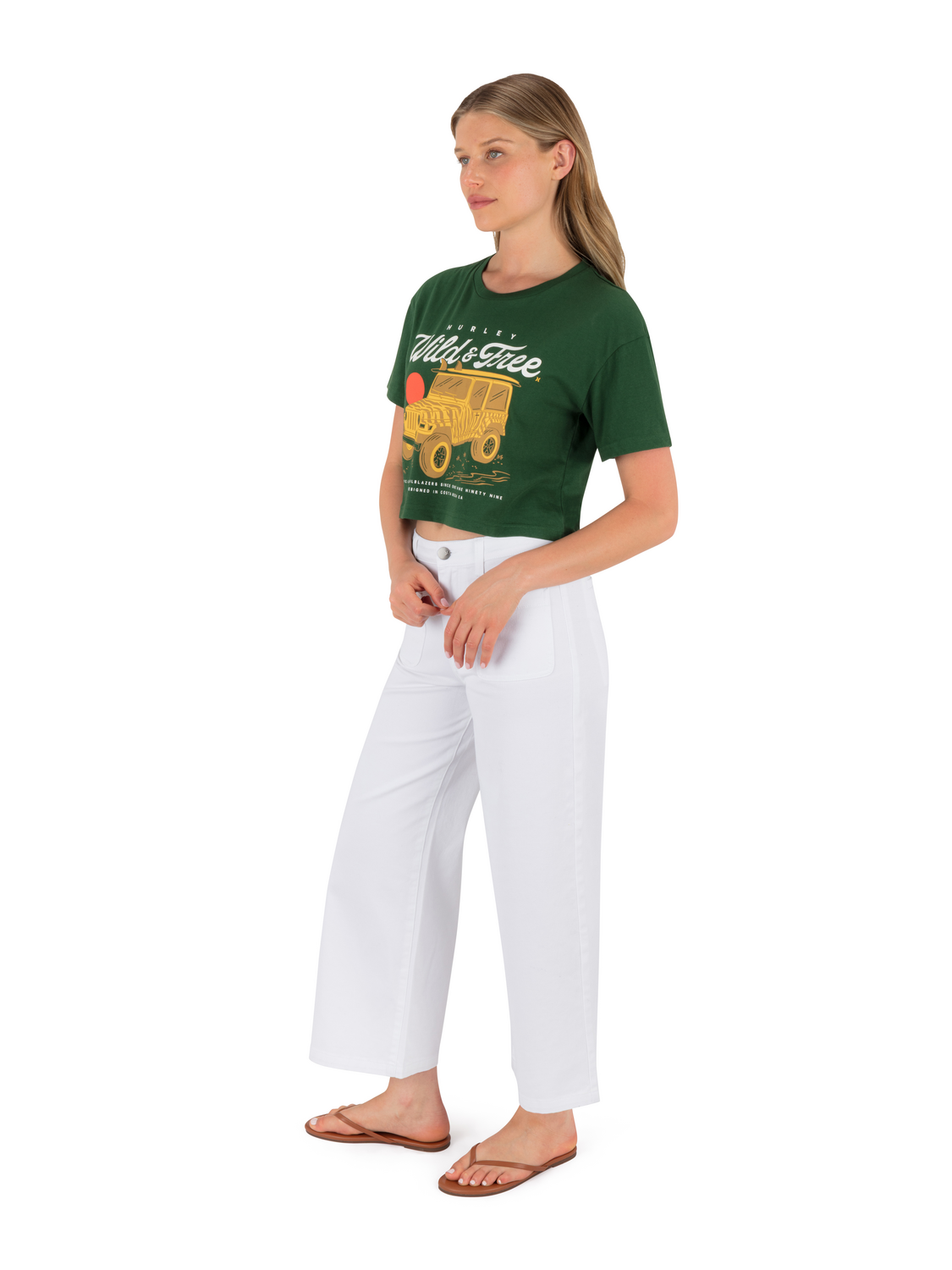 Wild And Free Boxy Crop Tee