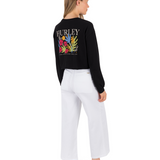 Floreal Long Sleeve Crop T-Shirt