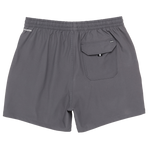 Gray shorts with a pocket on a white background