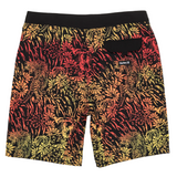 Colorful patterned shorts on a white background