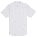 White shirt with pattern on a white background