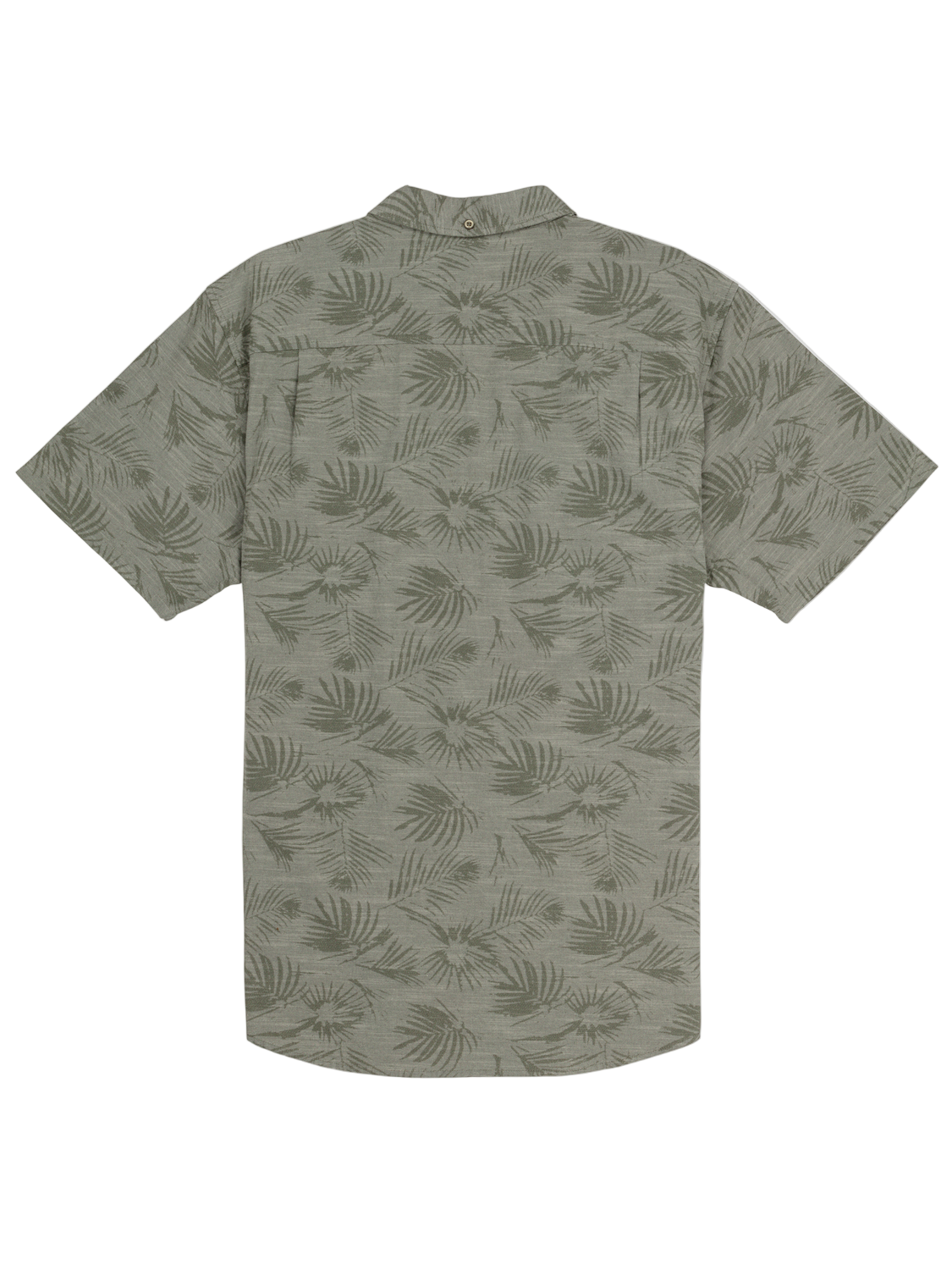 Green patterned shirt on a white background