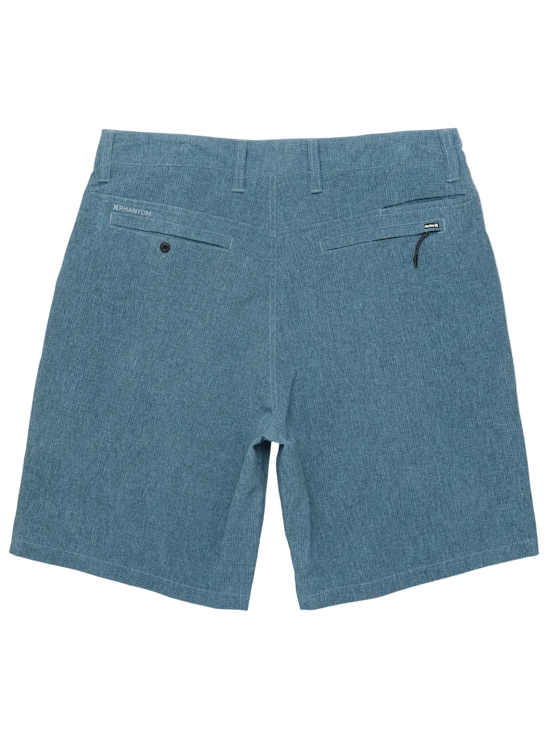 Blue shorts on a white background