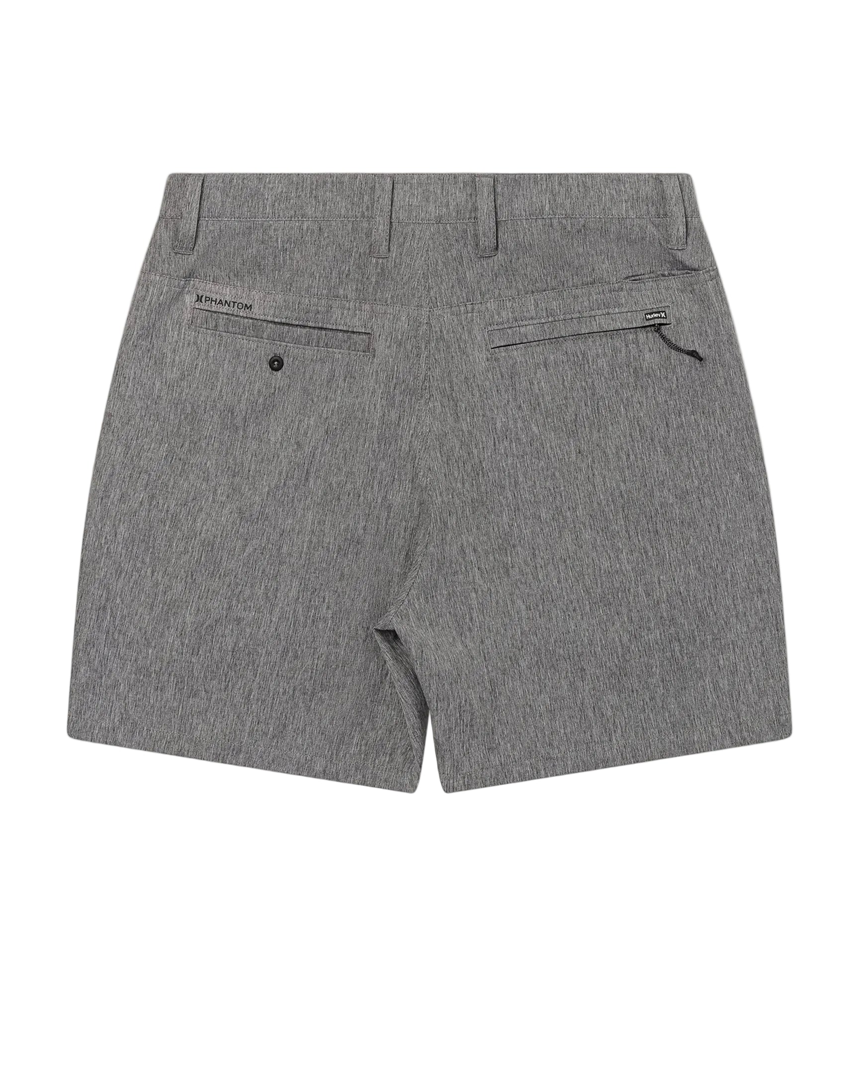 Gray shorts on a white background