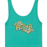 Aloha Scoop Crop Tank