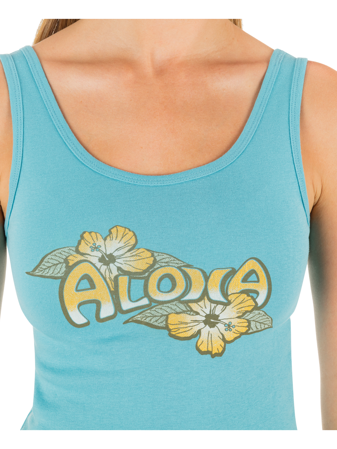 Aloha Scoop Crop Tank