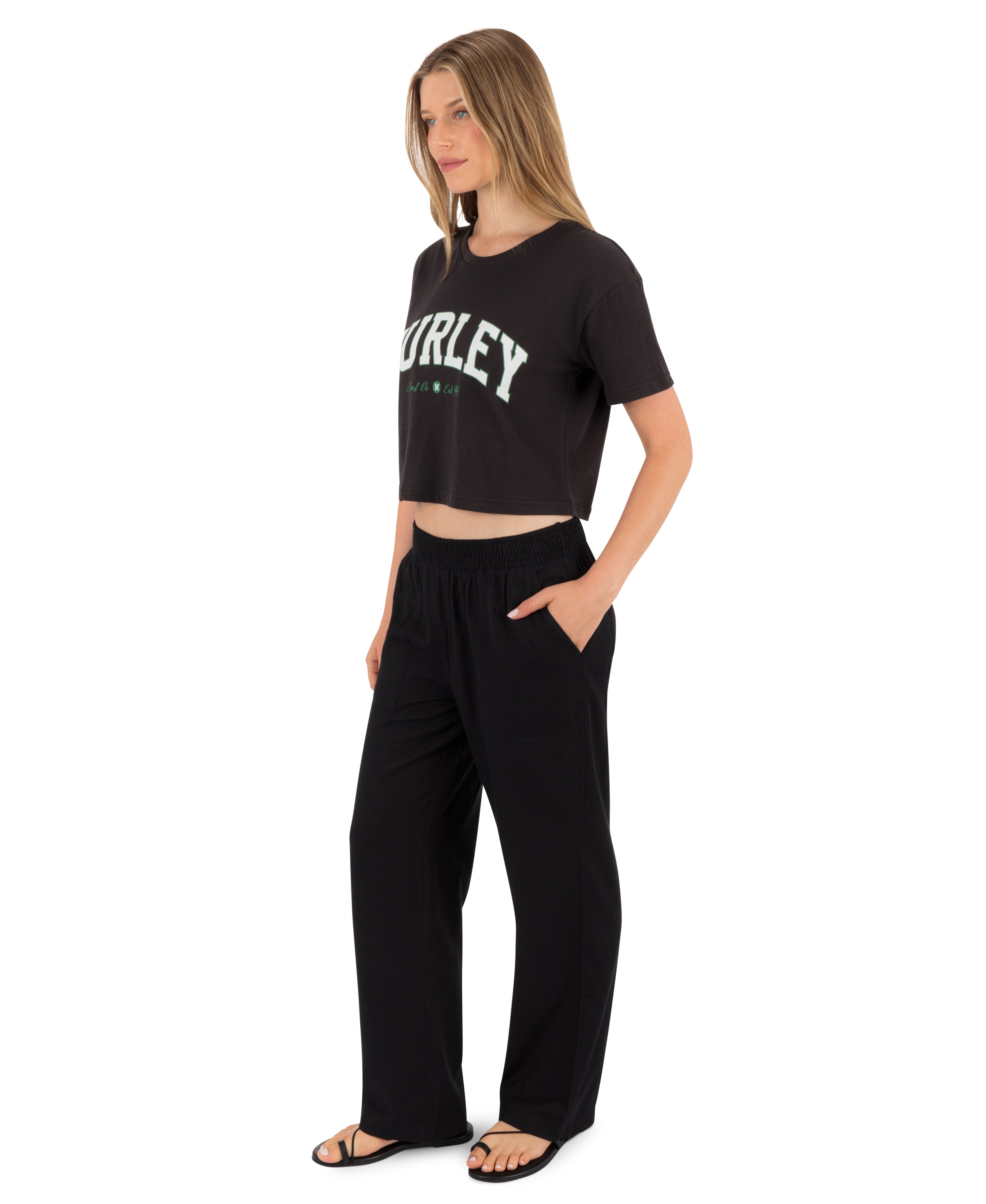 Surf Hooky Boxy Crop Tee