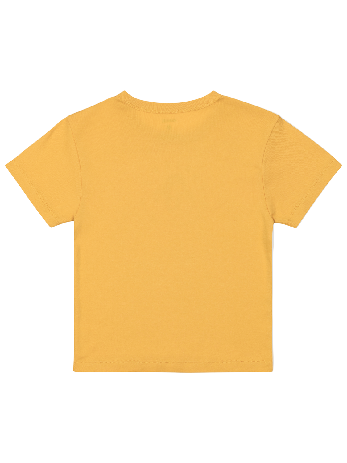 Yellow t-shirt on a white background