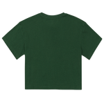 Green t-shirt on a white background