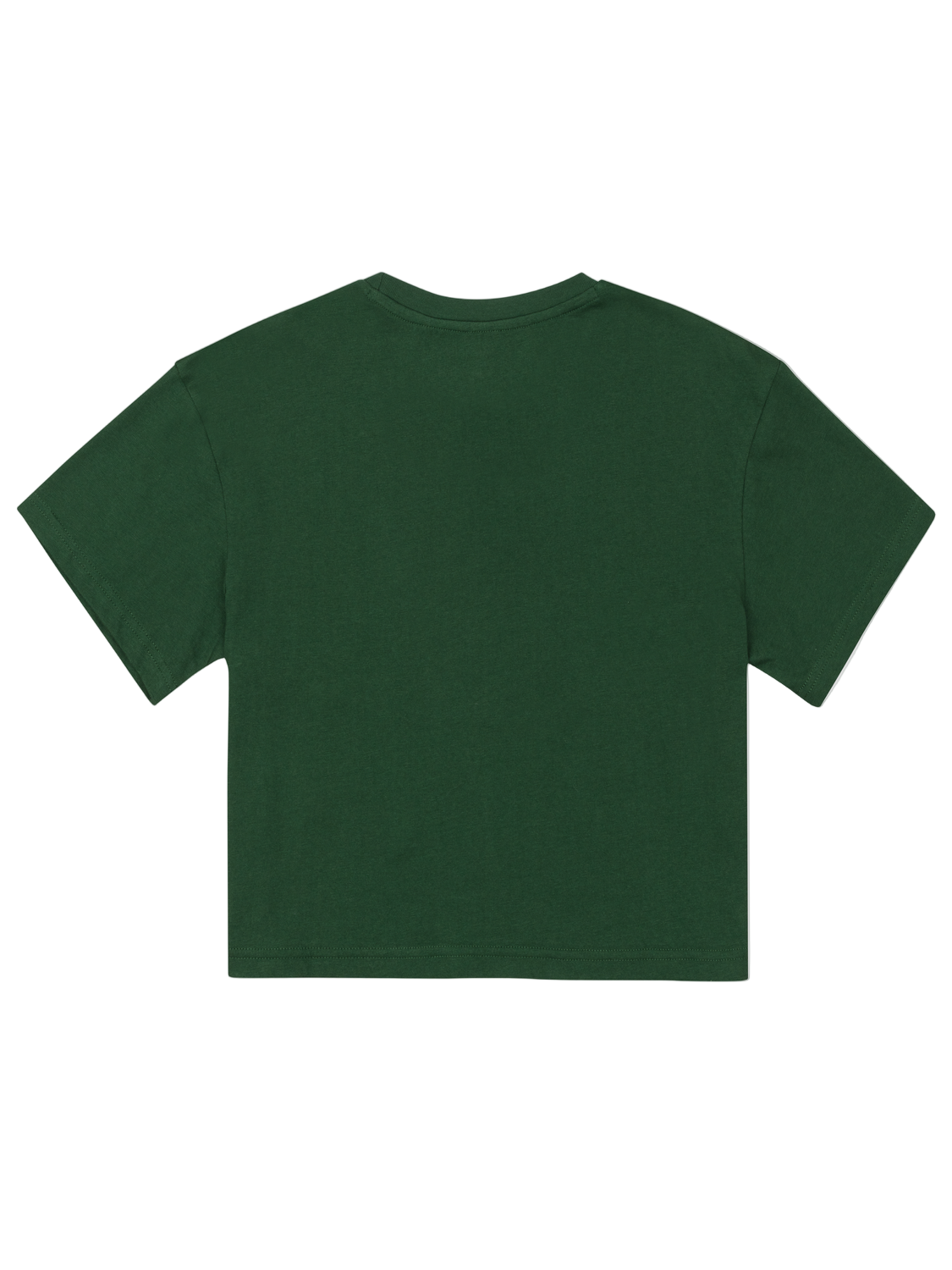 Green t-shirt on a white background