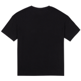 Black t-shirt on a white background