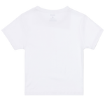 White t-shirt on a white background