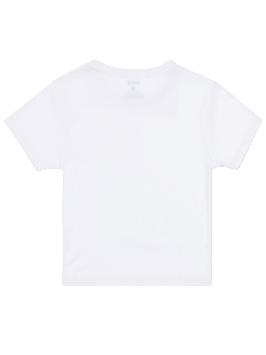 White t-shirt on a white background