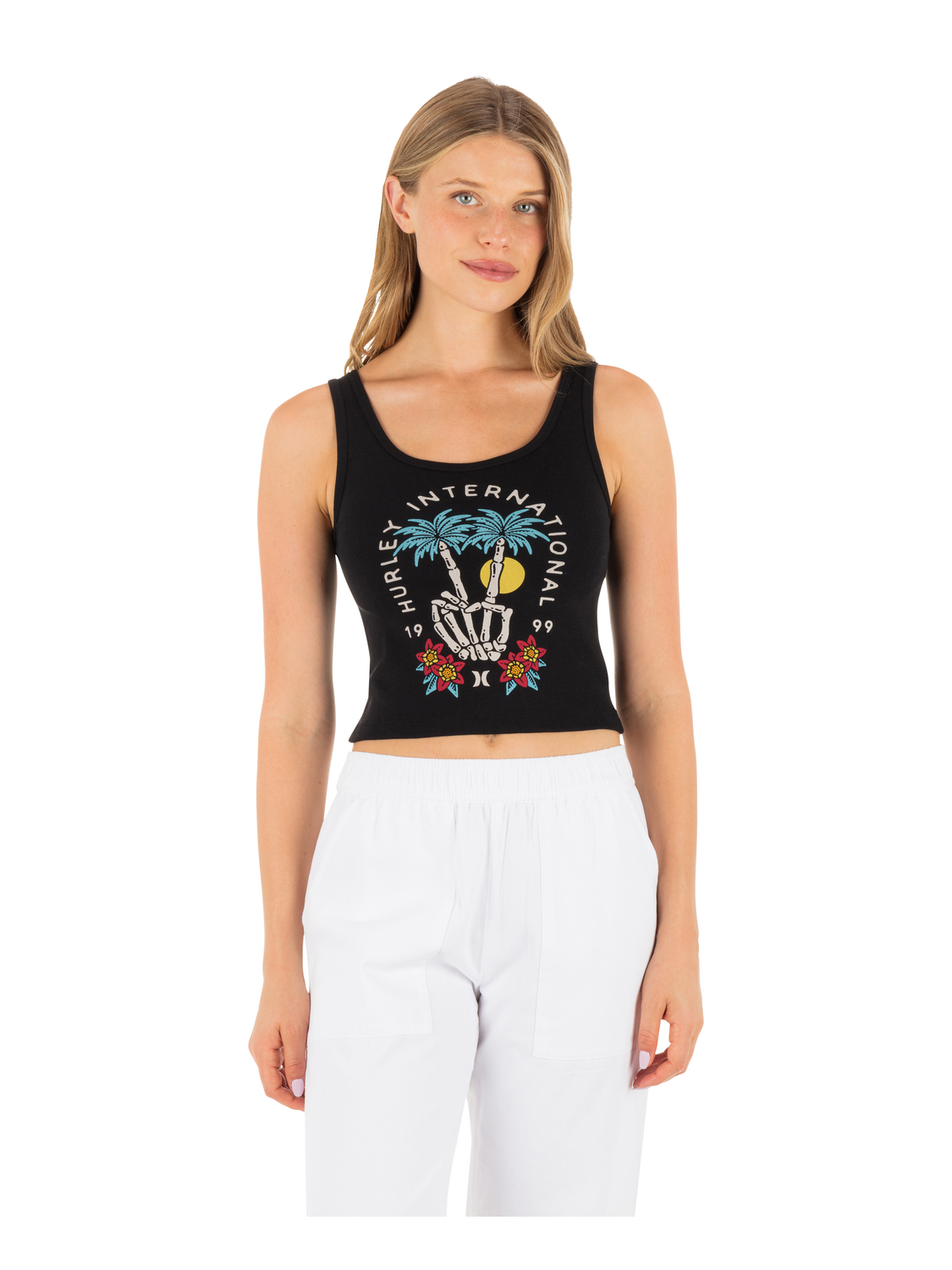 Peacebone Scoop Crop Tank