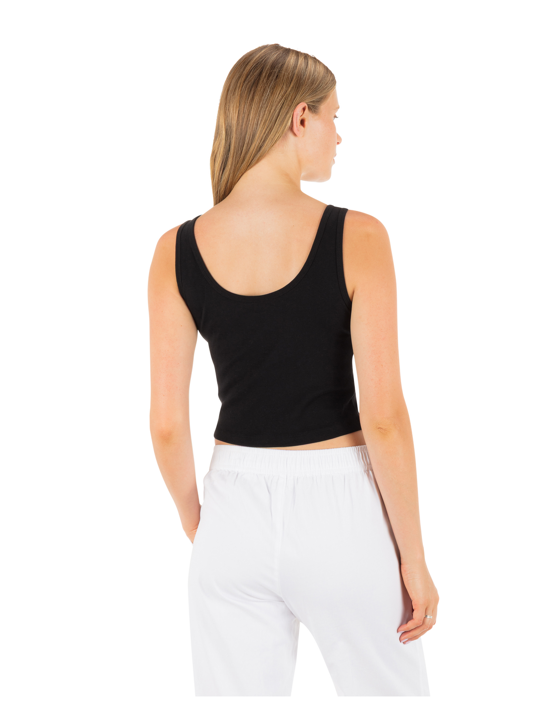 Peacebone Scoop Crop Tank