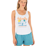 Palm Tree Auto Scoop Hem Tank