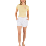 Hibiscus Stamp Baby Tee