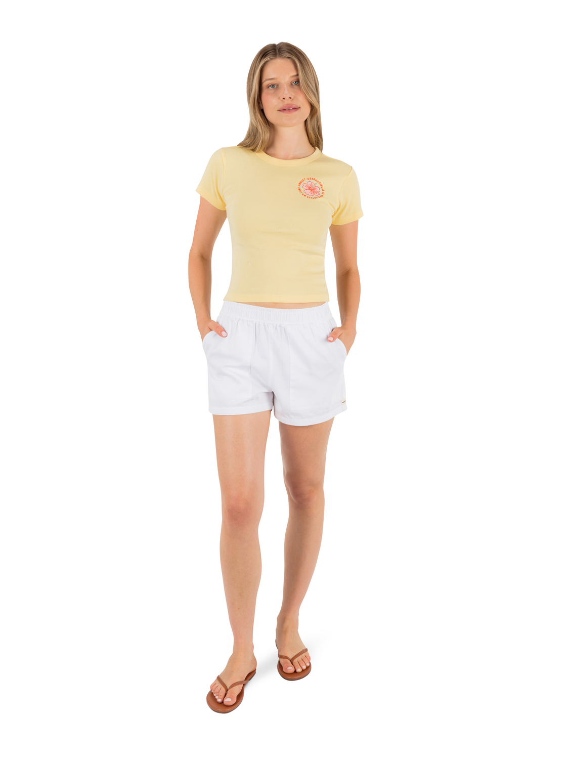 Hibiscus Stamp Baby Tee