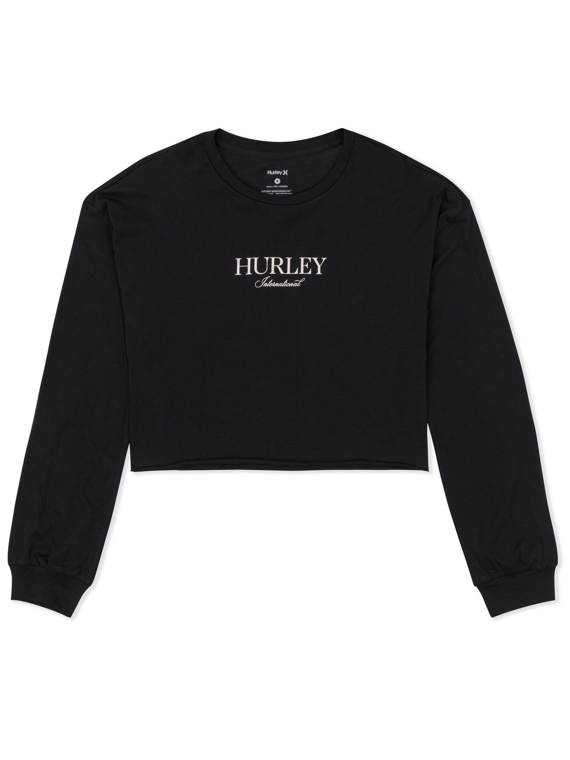 Floreal Long Sleeve Crop T-Shirt