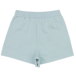 Light blue shorts on a white background