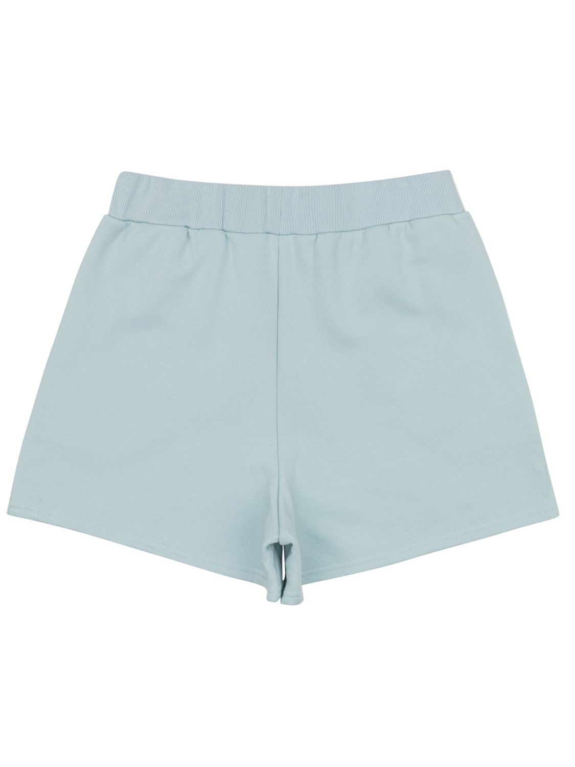 Light blue shorts on a white background