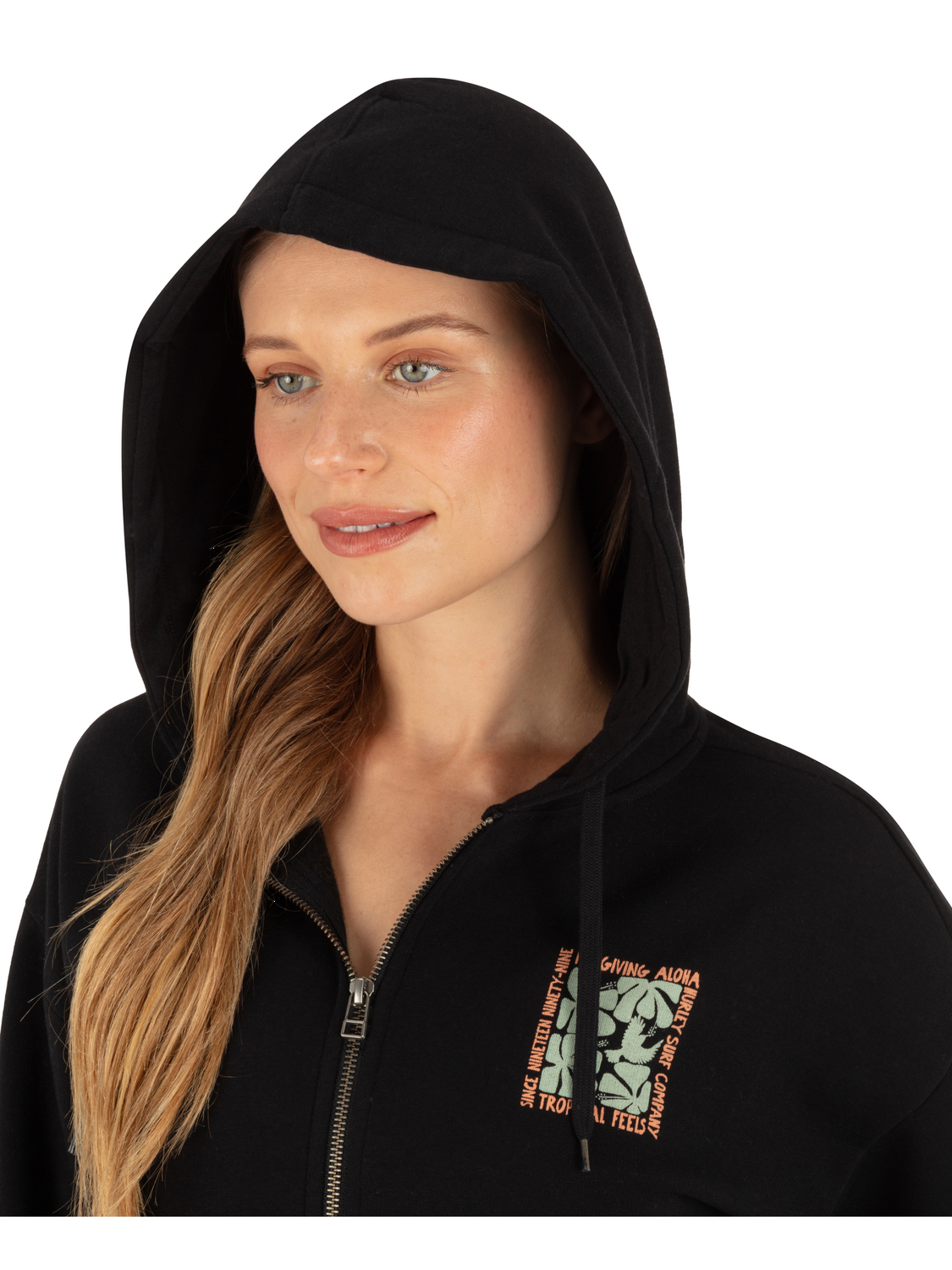 Hawaiian Kisses Zip Hoodie