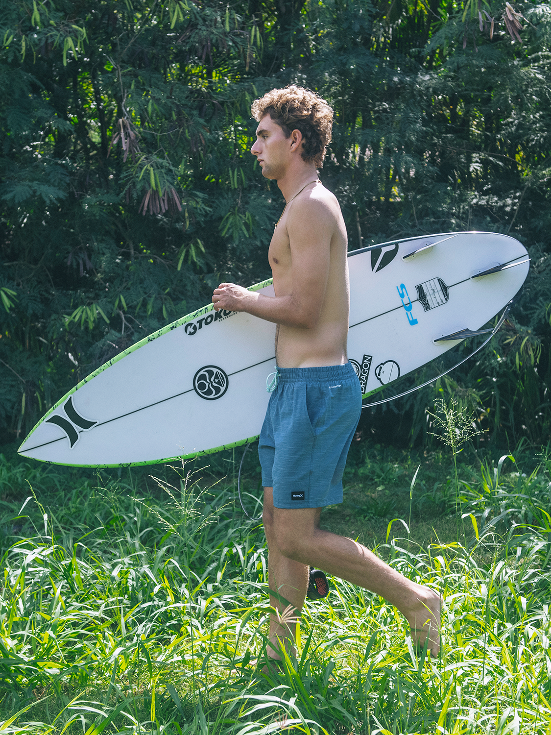 Phantom Eco Slub Lined Volley Boardshort 17"
