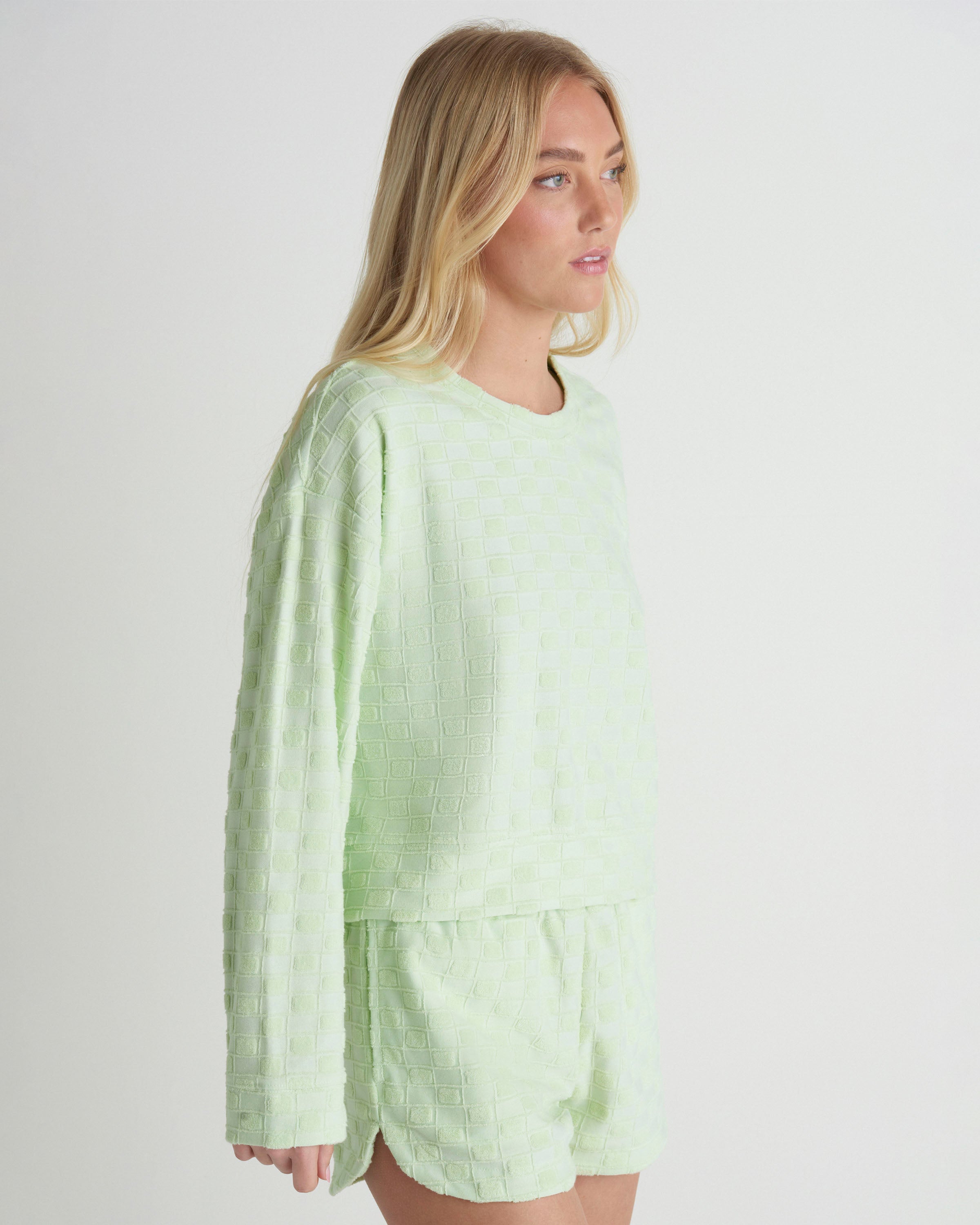 Venice Terry Boxy Crew Sweatshirt