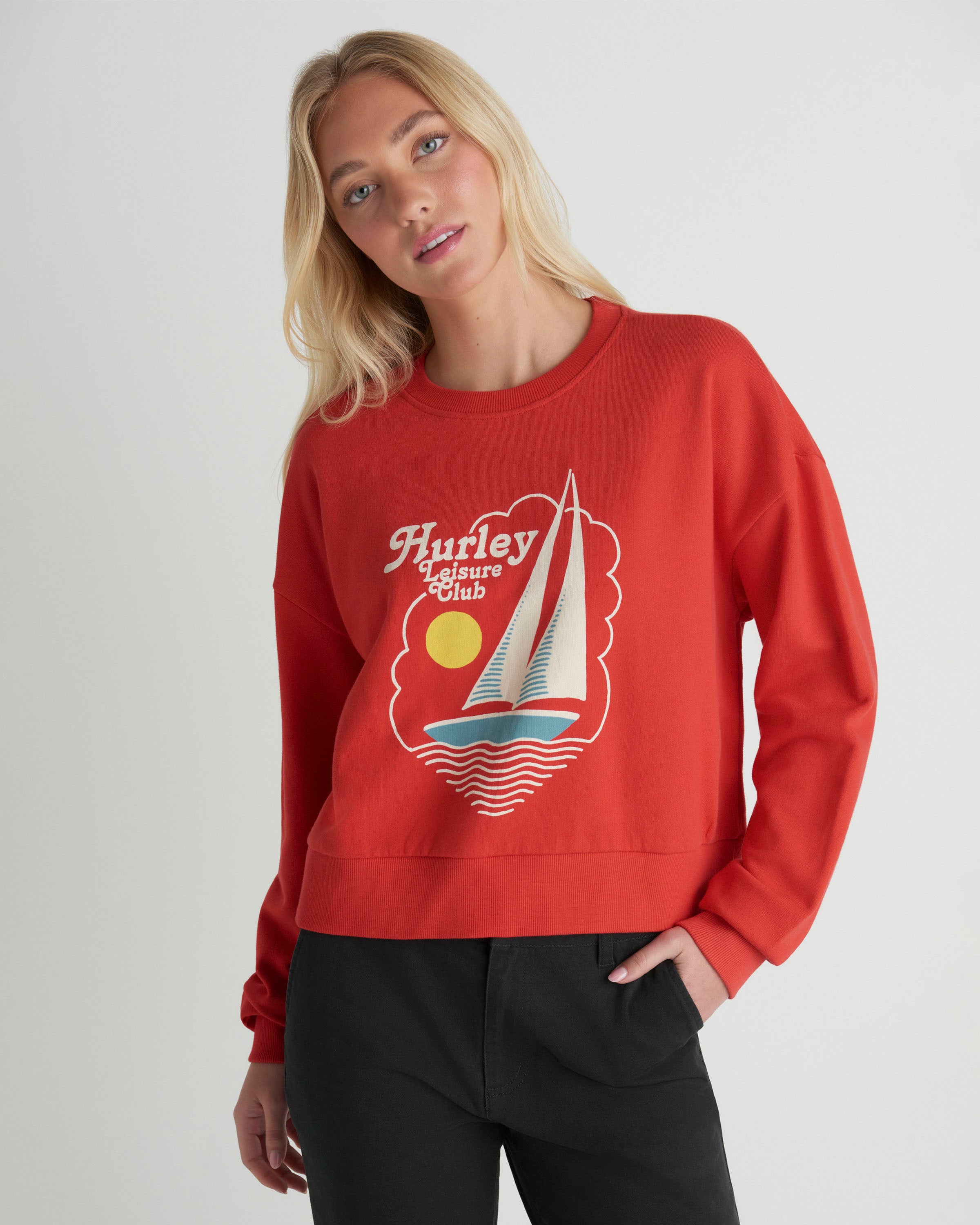 Leisure Club Boxy Crew Sweatshirt