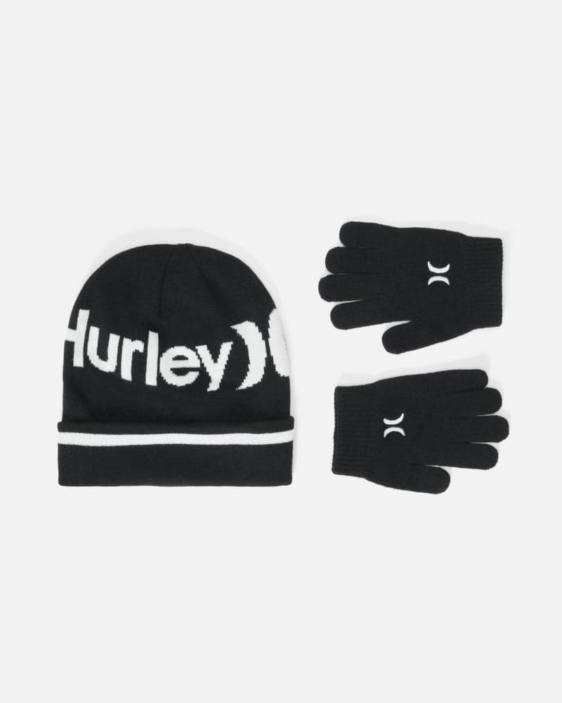 Black - Pom Beanie And Glove Set | Hurley