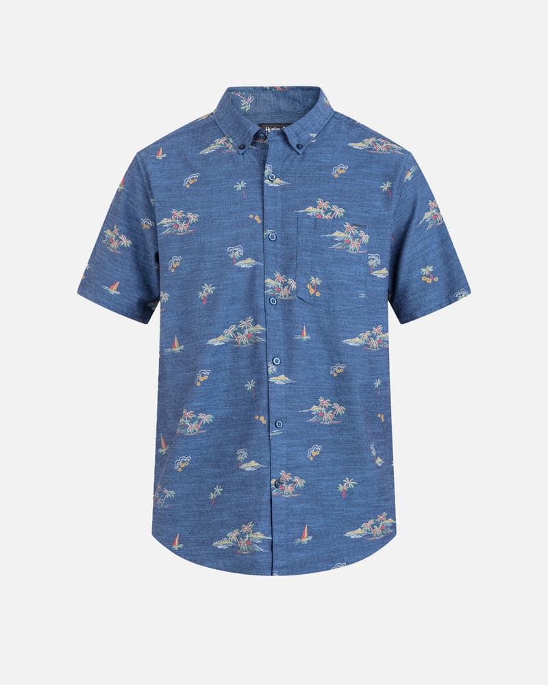 Abyss - One And Only Stretch Short Sleeve Shirt | Hurley