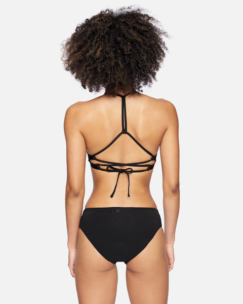 Hurley Braguita Del Bikini Max Leopard Moderate Tab Side Marrón| Dressinn