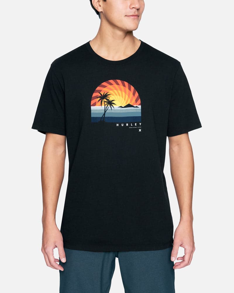 Black - Everyday Washed Swirlset Short Sleeve T-Shirt | Hurley