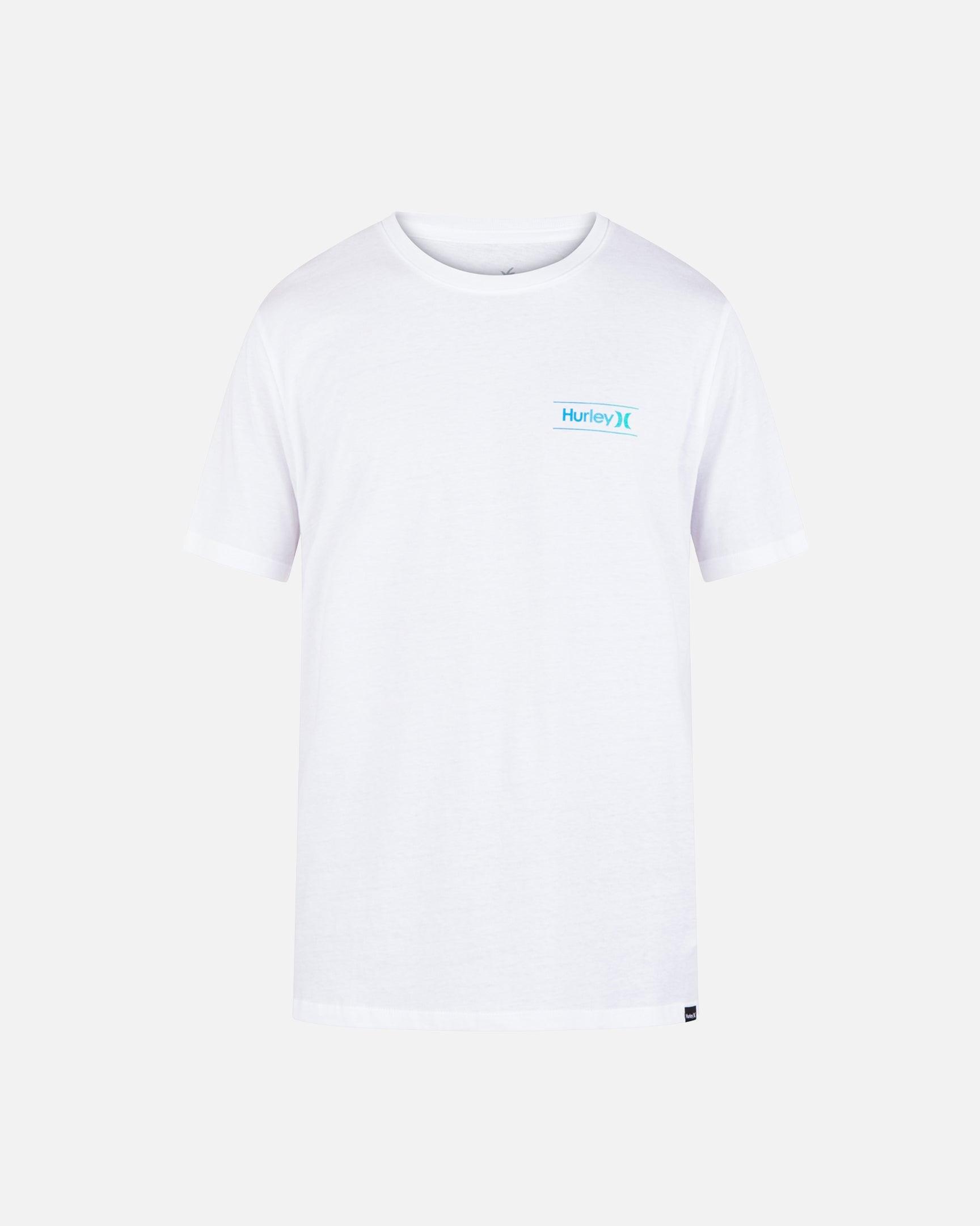 White - Everyday One And Only Slashed Short Sleeve Tee | Hurley