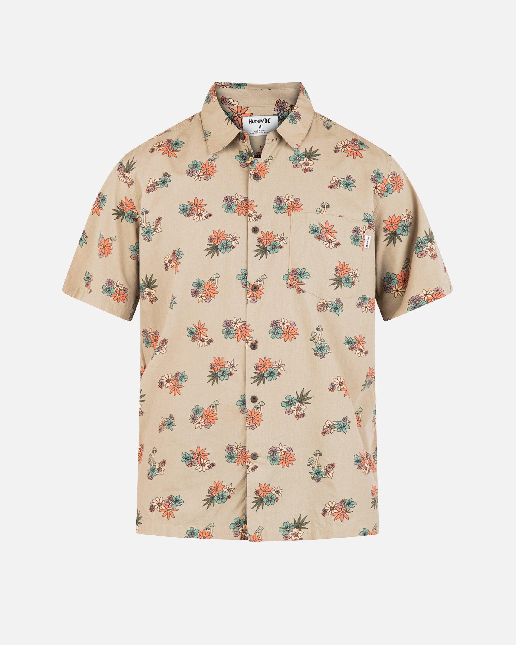 Khaki - Rincon Short Sleeve Woven Shirt | Hurley